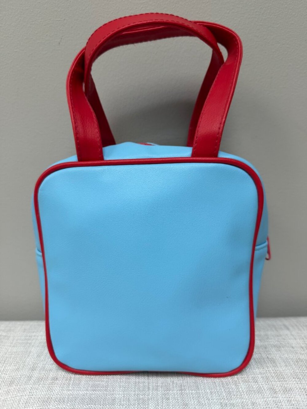 Paul Frank Blue and Red Julius Monkey Mini Square Handbag 2009 - Picture 2 of 8